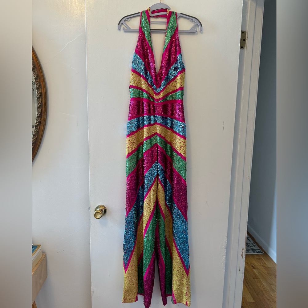 NastyGal brand Disco Sequin Romper